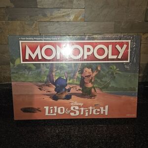 Monopoly Disney Lilo & Stitch Board Game - Blue & Orange